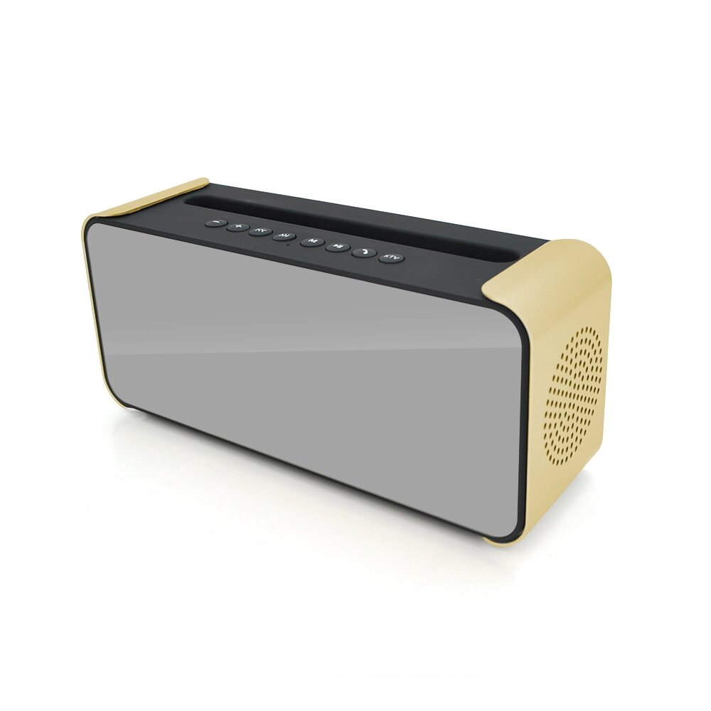 Колонка K300 Bluetooth 4.1 до 10m, 2х3W, 4Ω, 1200mAh, 90dB, TF card/USB, DC 5V, Gold від компанії Price Killer - фото 1