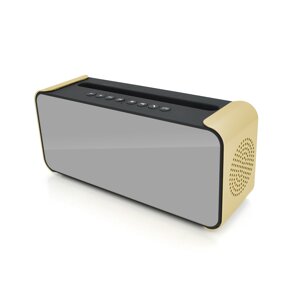 Колонка K300 Bluetooth 4.1 до 10m, 2х3W, 4Ω1200mAh, 90dB, TF card/USB, DC 5V, Gold