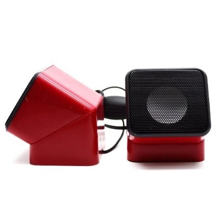 Колонки 2.0 G-SYSYTEM G-012, 2х2.5W, USB, Red/Black, пластик, c регулюванням звуку на дроті, BOX від компанії Price Killer - фото 1