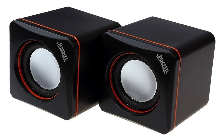 Колонки 2.0 JEDEL JD-CK4 USB+3.5mm, 2x3W, 90Hz- 20KHz, з регулятором гучності, Black, BOX, Q80 від компанії Price Killer - фото 1