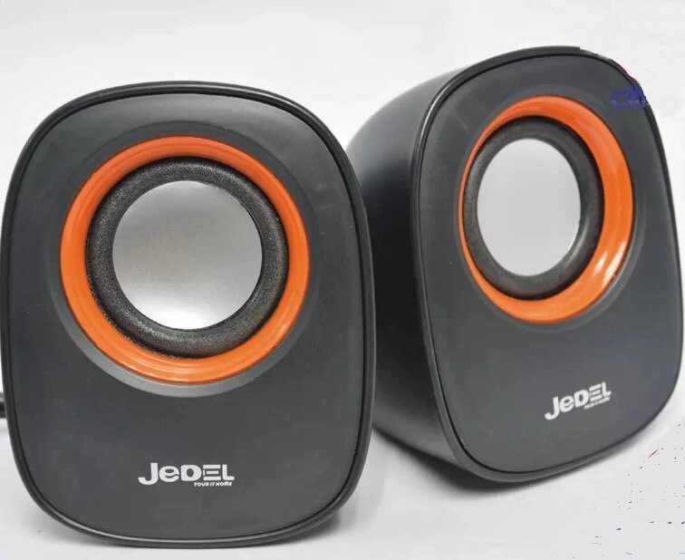 Колонки 2.0 JEDEL JD-M600 (Q-106) USB+3.5mm, 2x3W, 90Hz- 20KHz, з регулятором гучності, Black/Red, BOX, Q50 від компанії Price Killer - фото 1