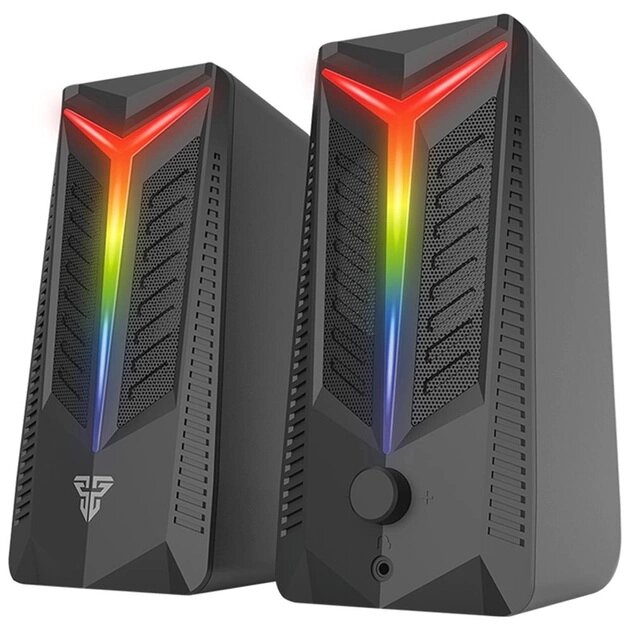 Колонки Fantech 2.0 USB GS-301 TRIFECTA, BT Ver: V5.0, RGB, Black, Color Box від компанії Price Killer - фото 1