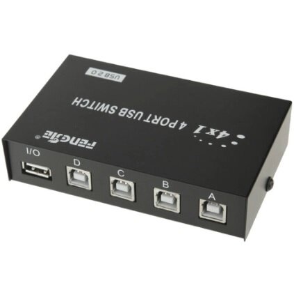 Комутатор 4 Port USB 2.0 PC to Scanner Printer Sharing Switch Box від компанії Price Killer - фото 1