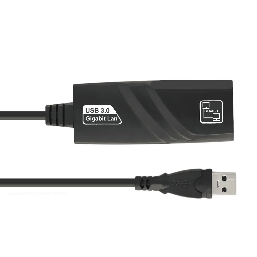 Контролер USB 3.0 to Ethernet - Мережевий адаптер 10/100/1000Mbps з проводом, Black, Blister Q100 від компанії Price Killer - фото 1