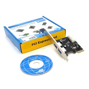 Контролер PCI-е =USB 3.0, 2port, BOX