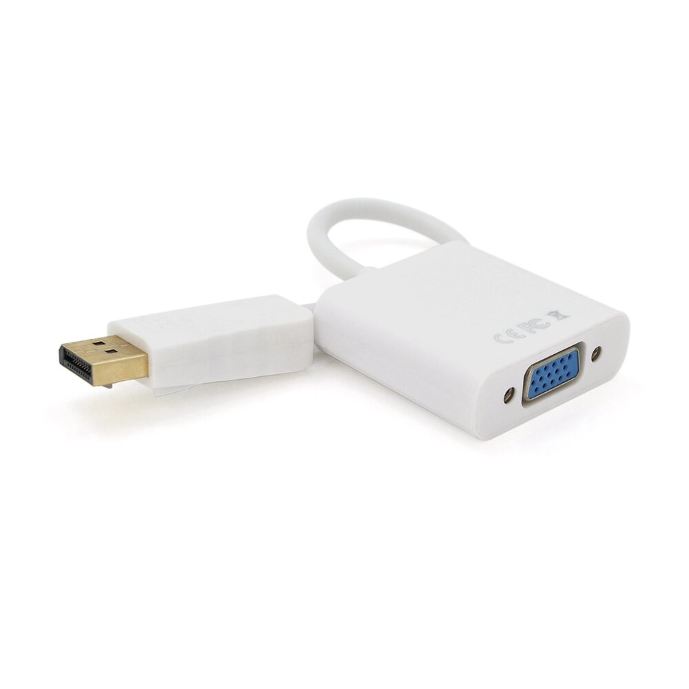 Конвертер Display Port ( тато ) на VGA ( мама ) 30cm, White,4K/2K, Пакет від компанії Price Killer - фото 1