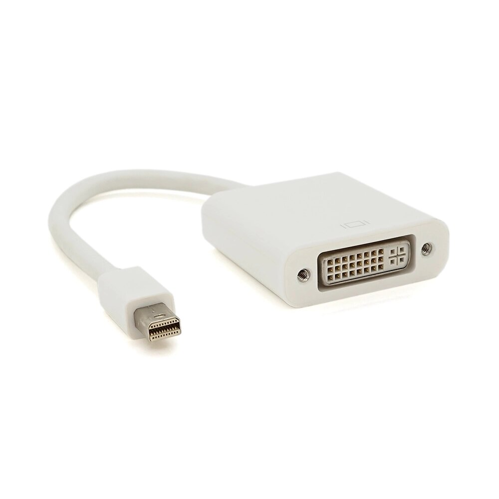 Конвертер mini Display Port ( тато ) на DVI ( мама ) 30cm, White, 4K/2K, Пакет від компанії Price Killer - фото 1