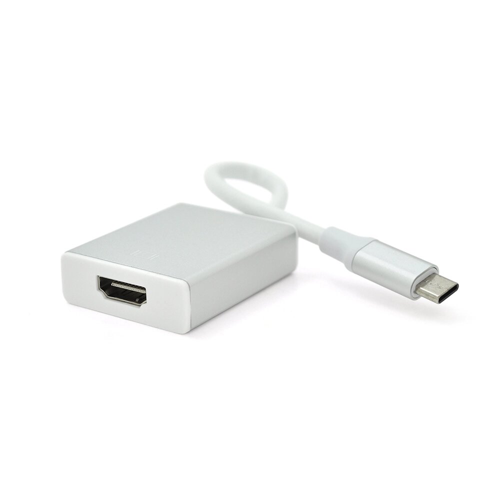 Конвертер Type-C ( тато ) на HDMI ( мама ) 10cm, Silver, 4K/2K, Пакет від компанії Price Killer - фото 1