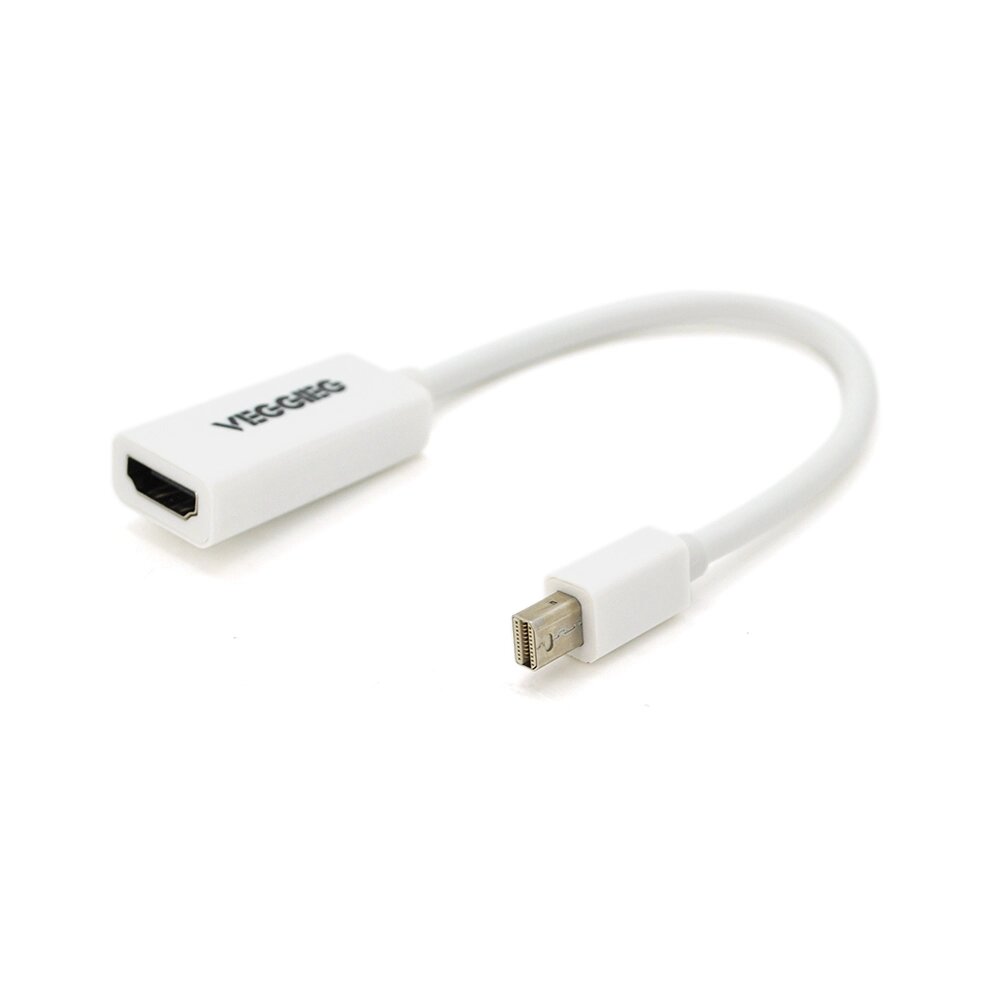 Конвертер VEGGIEG MH-W MiniDisplay Port ( тато ) на HDMI ( мама ), 25cm, White, Пакет від компанії Price Killer - фото 1