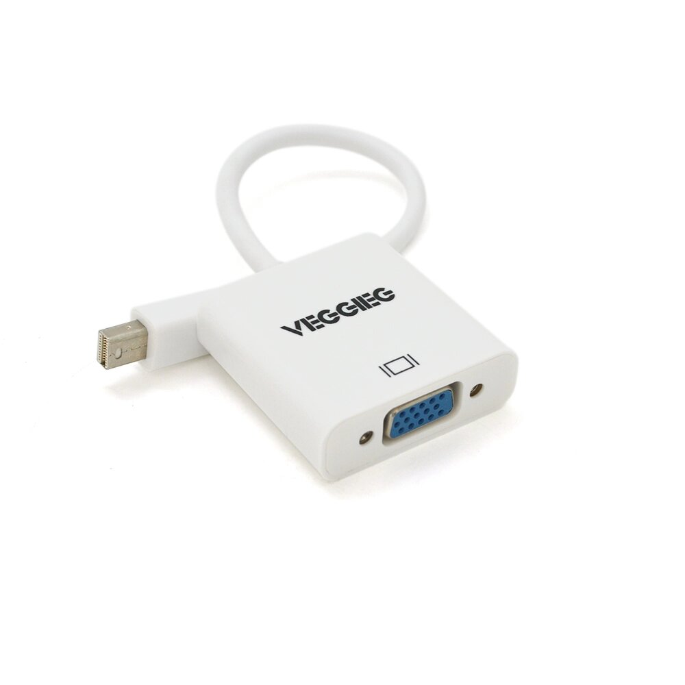 Конвертер VEGGIEG MV-W MiniDisplay Port ( тато ) на VGA ( мама ), 25cm, White, Пакет від компанії Price Killer - фото 1