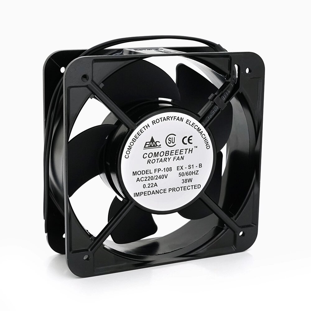 Кулер для охолодження серверних БП BT-220 15050B2H DC sleeve fan 2pin під паяння - 150*150*50мм, 220V/0,22A, 2600об/хв від компанії Price Killer - фото 1