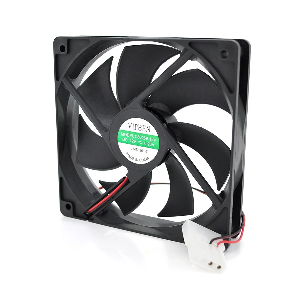 Кулер корпусної 12025 DC sleeve fan 4pin - 120 * 120 * 25мм, 1100об / хв від компанії Price Killer - фото 1