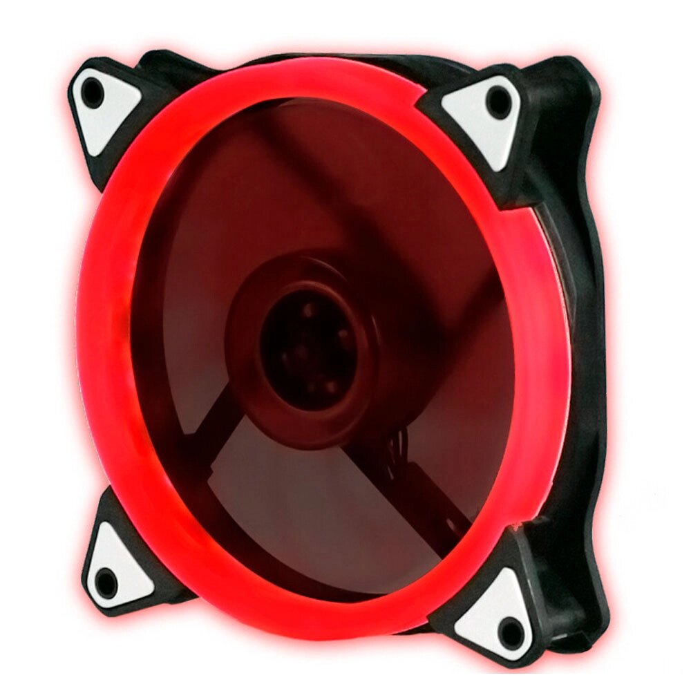 Кулер корпусної 12025 DC sleeve fan 4pin - 120 * 120 * 25мм, 12V, 1100об / хв, Red, односторонній від компанії Price Killer - фото 1