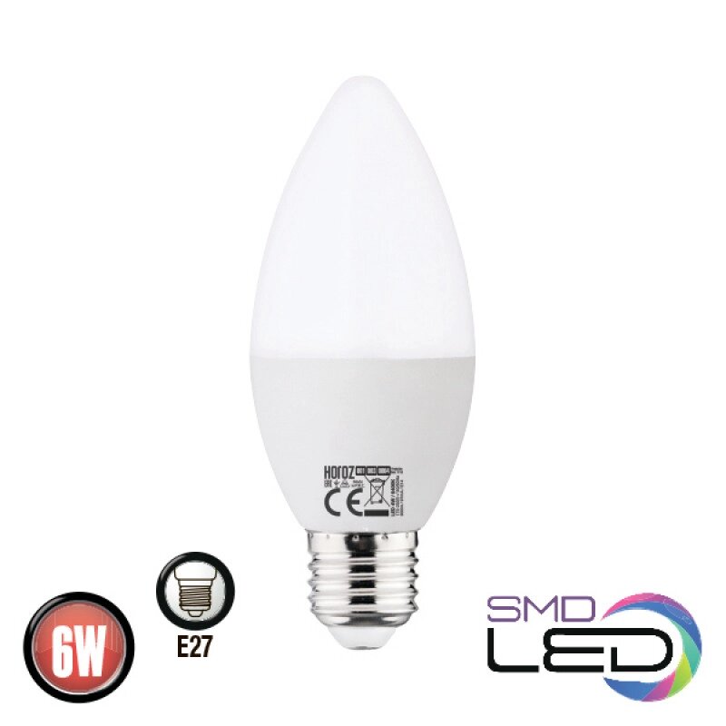 Лампа свічка ULTRA SMD LED 6W 4200K E27 480Lm 175-250V від компанії Price Killer - фото 1