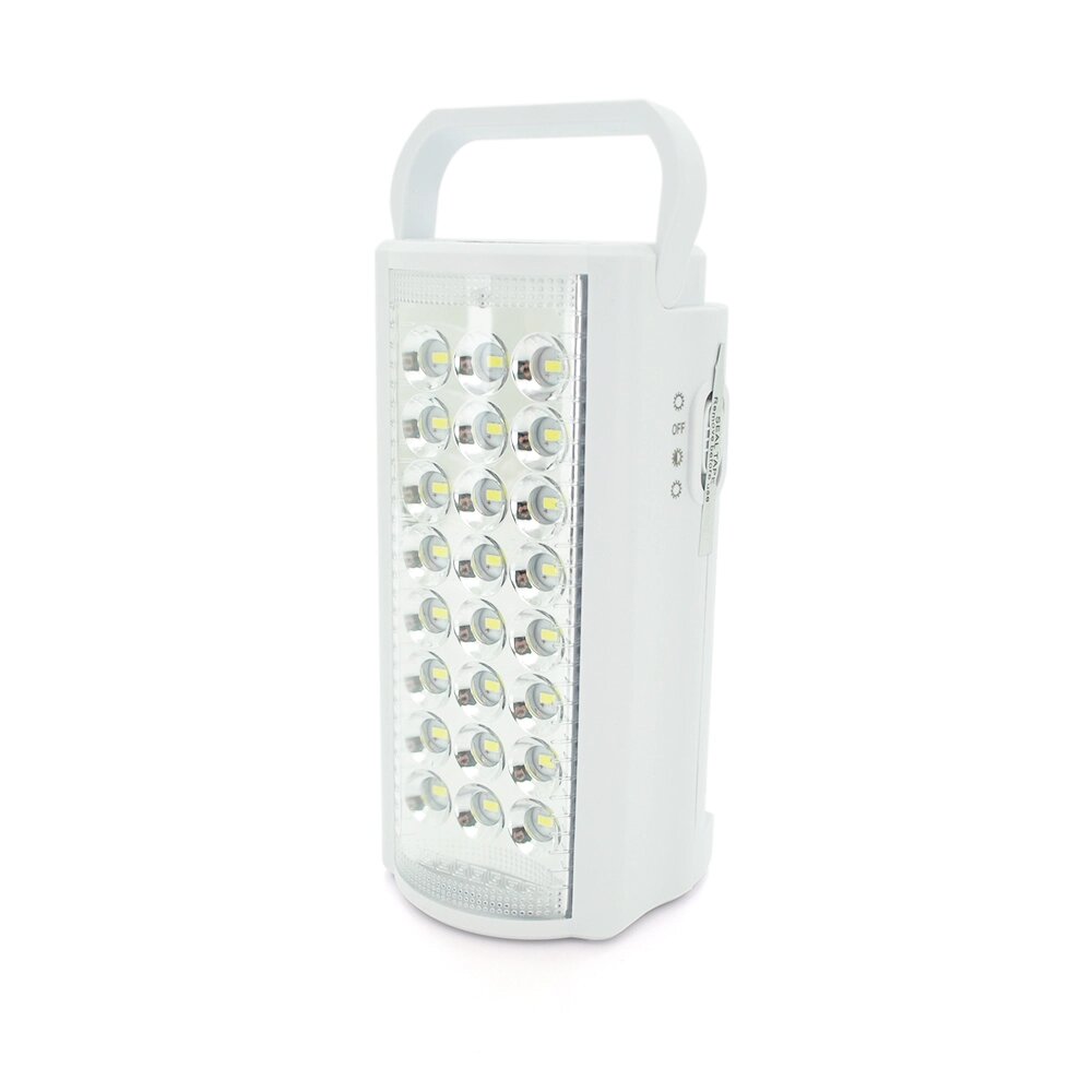 Ліхтар переносний ALMINA DL-2424LED, 2 режиму (16+8Led), вбудований акум, корпус пластмас, кабель 220В, Mix color, Box від компанії Price Killer - фото 1