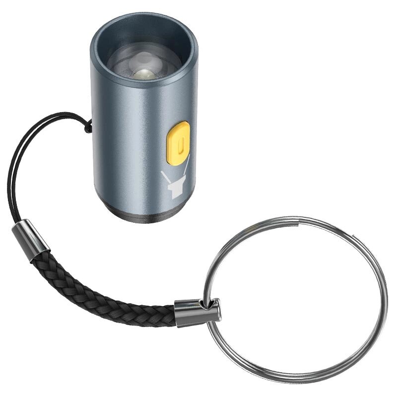 Ліхтарик-брелок HOCO UA38 від Type-C, Gray, Box від компанії Price Killer - фото 1