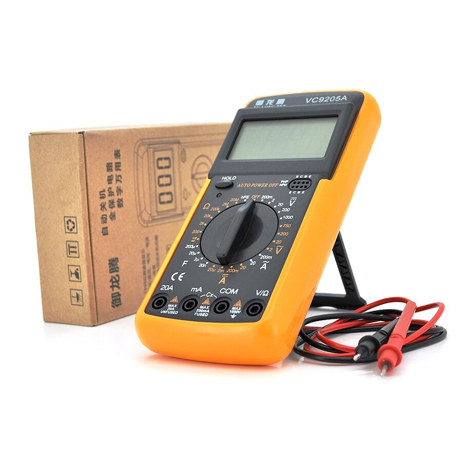 Мультиметр VC-9205A Вимірювання: V, A, R, C (205 *120 * 42 ) 0.31 кг (190*90*30) від компанії Price Killer - фото 1