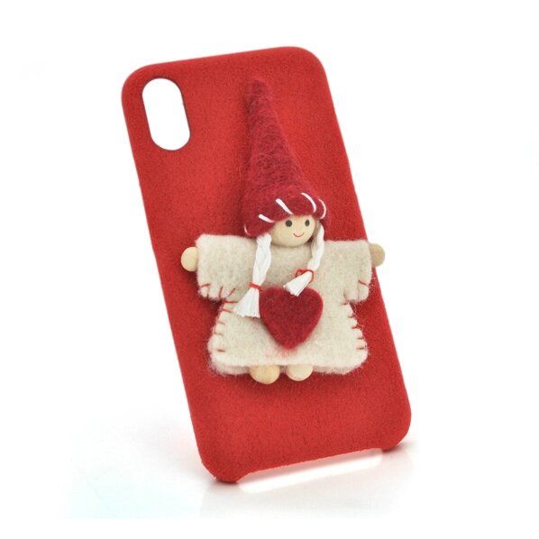 Накладка Angel пухнаста  iPhone 6/6s red від компанії Price Killer - фото 1