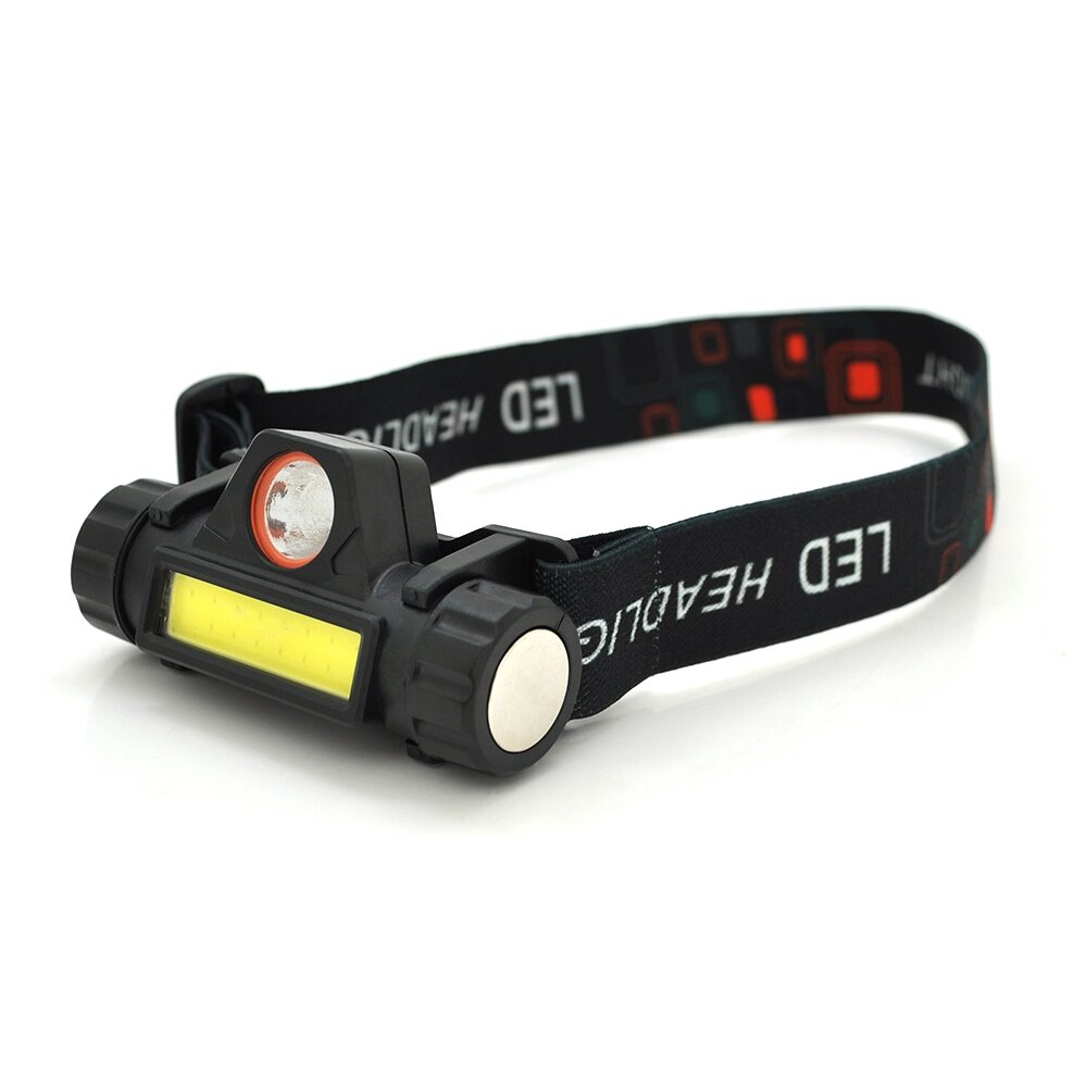 Налобний ліхтарик Voltronic YB-101,1 led 3W , 1 Led Cob, 2 режиму, корпус-пластик, водостійкий, ip44, магніт, харчування від компанії Price Killer - фото 1