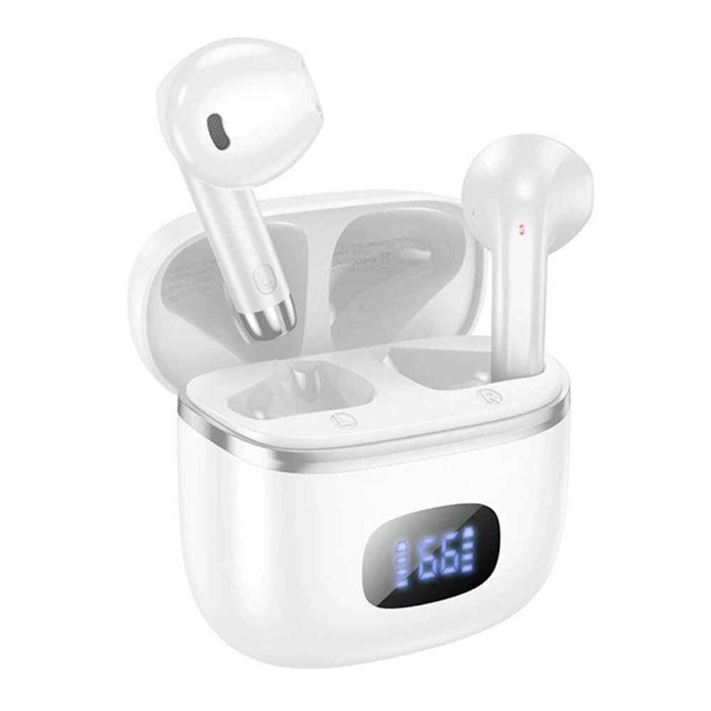 Навушники Bluetooth HOCO EQ1, White, Кейс від компанії Price Killer - фото 1