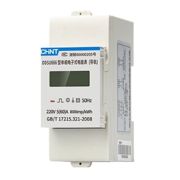 Однофазний електронний лічильник CHINT DDSU666-220V-5-80A, однофазний (без комунікації) на DIN-рейку, 220V, 80A, LCD, від компанії Price Killer - фото 1