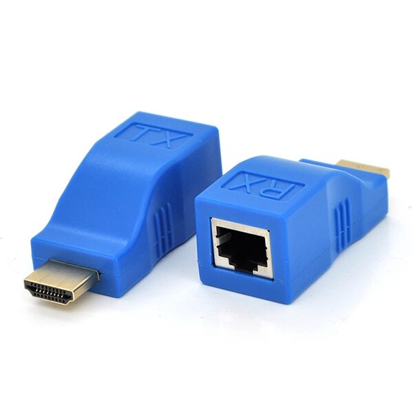 Одноканальний пасивний подовжувач HDMI сигналу по UTP кабелю по одній кручений парі. Дальність передачі: до 30метров, від компанії Price Killer - фото 1