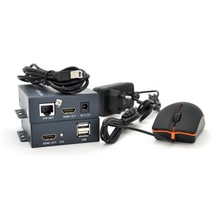 Одноканальний активний подовжувач HDMI сигналу по UTP кабелю. Дальність передачі: до 100 метрів, cat5e/cat6e 1080P/3D.