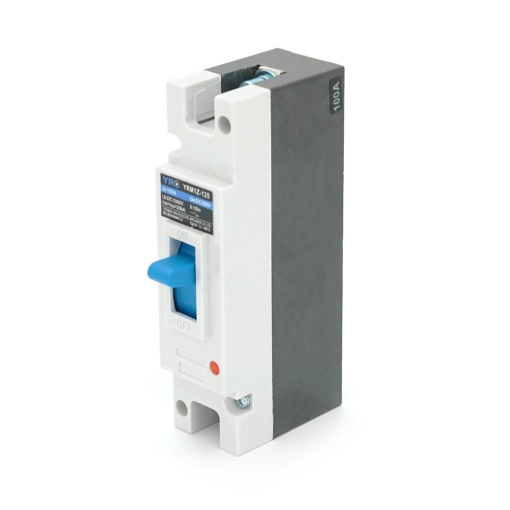 Однополюсний автомат постійного струму YRM1Z-125 DC MCCB 1P 100A 250VDC від компанії Price Killer - фото 1