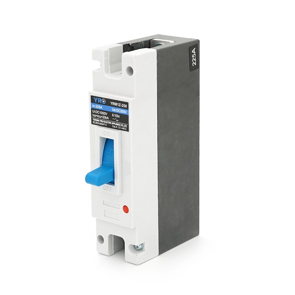 Однополюсний автомат постійного струму YRM1Z-250 DC MCCB 1P 225A 250VDC, 2 штуки в упаковці, ціна за 1 штуку від компанії Price Killer - фото 1