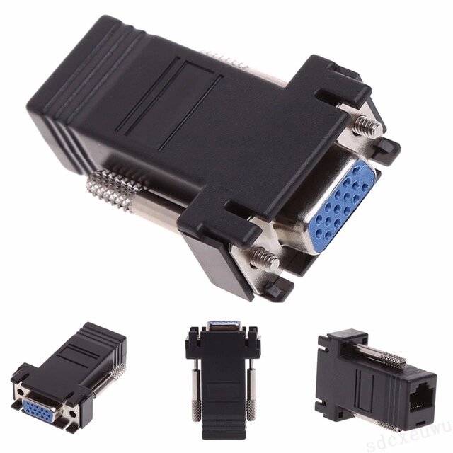 Пасивний подовжувач (B) VGA, RJ-45 to VGA (female) Q100 від компанії Price Killer - фото 1