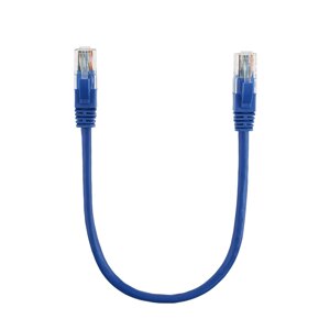 Патч-корд литий RITAR, UTP, RJ45, Cat. 5e, 0,3m, синій, Cu ( мідь )