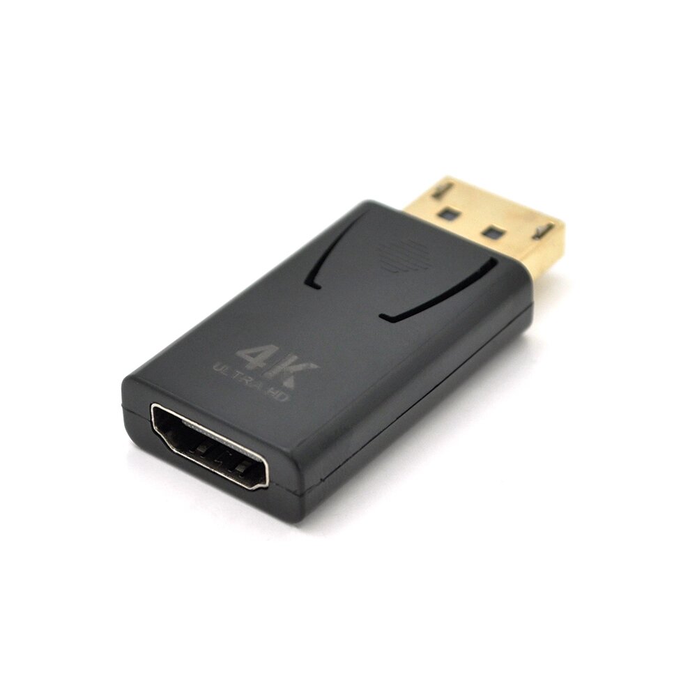 Перехідник VEGGIEG DH-4 Display Port ( тато ) на HDMI ( мама ) підтримка 4K *2K, Black, Пакет від компанії Price Killer - фото 1