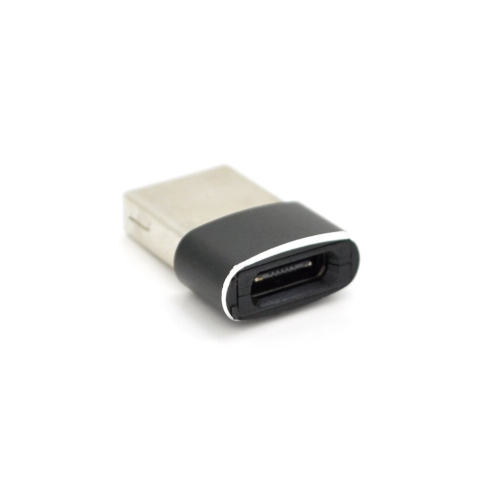 Перехідник VEGGIEG TC-105 USB2.0(M) => Type-C (F), Black, Пакет від компанії Price Killer - фото 1