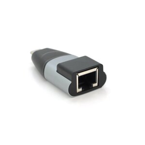 Переходник Type-C (папа)/RJ-45(мама), chip: RTL8153, 1000Mbps, Black