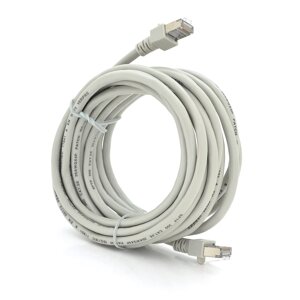 Патч-корд литий RITAR, FTP, RJ45, Cat. 5e, 5m, сірий, Cu ( мідь ) Q200