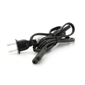 Кабель живлення CN 1.5m, 0.5mm, PC-184/2 A-C7 2 pin ( американський роз'єм ), Black, OEM Q50