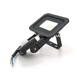 Прожектор SLIM SENSOR LED RITAR RT-FLOOD/MS10A, 10W, 12xSMD2835, IP65, 1000Lm, 6500K (100%), PF>0.9 Ra>70, 80*90*25mm