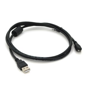 Кабель USB 2.0 ( AM / Miсro 5 pin) 1,0 м, 1 феріт, чорний, ОЕМ, Q250