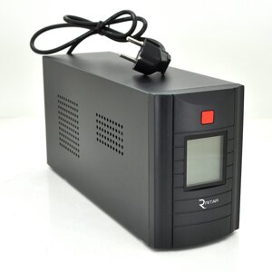 ДБЖ Ritar RTM1500 (900W) Proxima-D, LCD, AVR, 3st, 3xSCHUKO socket, 2x12V9Ah, metal Case ( 350х120х190 ) - Q2