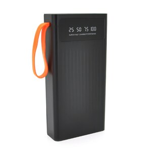 Power bank YM-572S, 30000mAh, flashlight, Input:5V/2.1A (micro USB, Type-C, Lightning), Output:5V /2.1A ( 4хUSB ), With 4