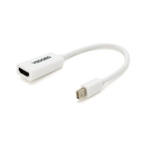 Конвертер VEGGIEG MH-W MiniDisplay Port ( тато ) на HDMI ( мама ), 25cm, White, Пакет