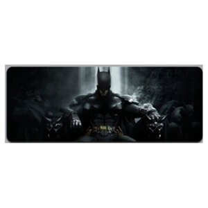 Килимок 300*800 тканинної Batman iron throne з бічною прошивкою, товщина 2 мм, Black, Пакет