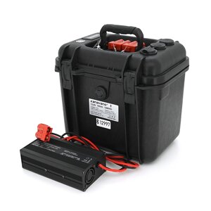 Літій-залізо-фосфатний акумулятор LiFePO4 12.8V 100AH (4S1P/BMS-50A), (395х230х175), 9,5 кг, до 3000 циклів