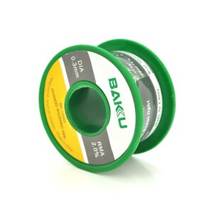 Припій BAKKU дротяний Solder wire BK10003 DIA 0,3mm (50g), OEM