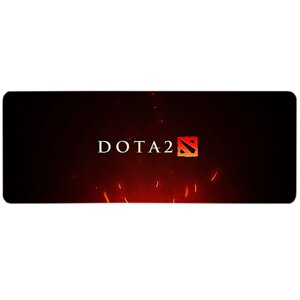 Килимок 300*700 тканинної DOTA2, товщина 3 мм, колір Black-Red, OEM