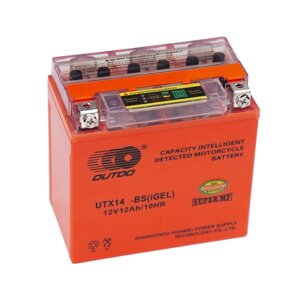 Мотоакумулятор OUTDO UTX14-BS GEL, 12V 12Ah (150 х 87 х 145), Orange, Q6