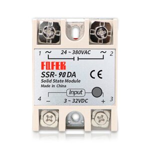 Твердотільне реле FQFER SSR-90DA 10А 24-380VAC