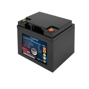 Акумулятор LP LiFePO4 12V (12,8V) - 50 Ah (640Wh) (BMS 80A/40A) пластик для ИБП