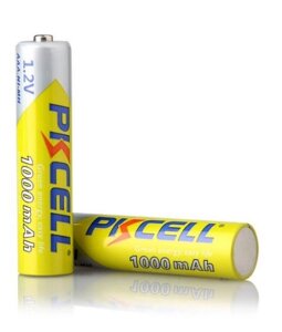 Акумулятор PKCELL 1.2V AAA 1000mAh NiMH Rechargeable Battery, 2 штуки в блістері ціна за блістер, Q12/144