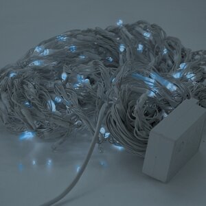 Гірлянда 480LED ( Водоспад ) Blue, 8 режимів, 3 * 2метра, біла ізоляція, BOX